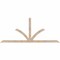 Ekena Millwork Richland Smooth Timber Gable Bracket, Douglas Fir, 96"W x 40"H x 3 1/2"D x 3 1/2"F, 10/12 Pitch GBW096X40X0404RIC00SDF - alternate 1
